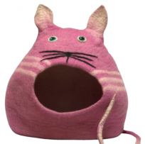 charming-mouse-shaped-felt-cat-house-cozy-pet-hideaway